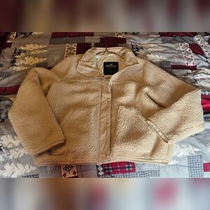 Hollister Women's Tan Teddy Jacket